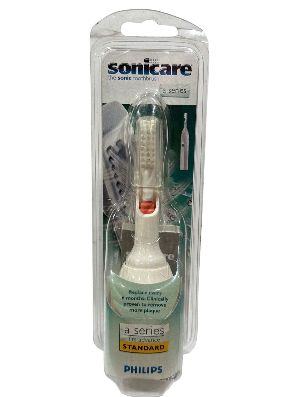 New Philips Sonicare A Series Standard Replacement Brush Head Advance HX4001